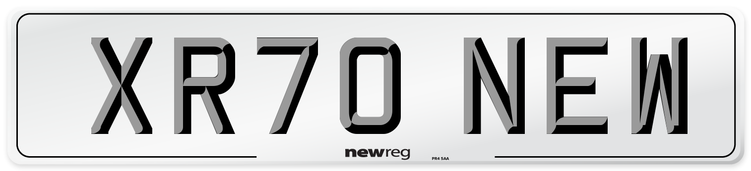 XR70 NEW Number Plate from New Reg
